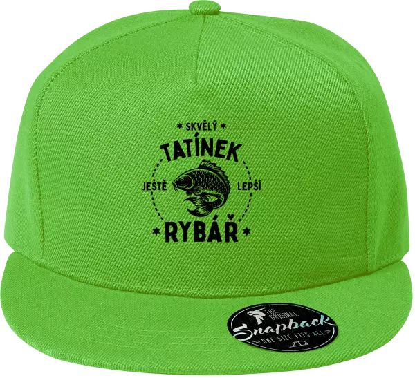 Snapback kšiltovka Skvělý tatínek a ještě lepší rybář