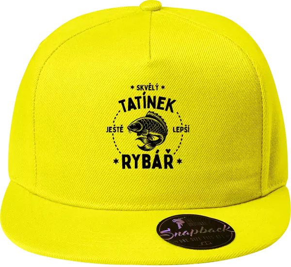 Snapback kšiltovka Skvělý tatínek a ještě lepší rybář