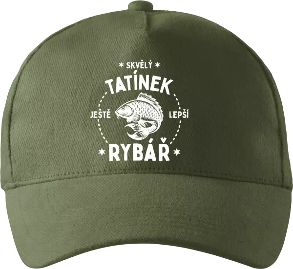 Kšiltovka Skvělý tatínek a ještě lepší rybář