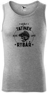 Pánské tílko Skvělý tatínek a ještě lepší rybář