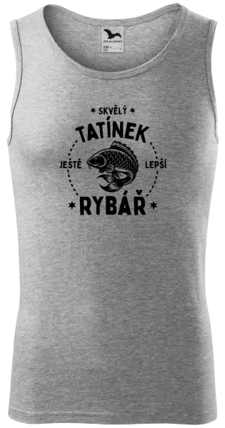 Pánské tílko Skvělý tatínek a ještě lepší rybář