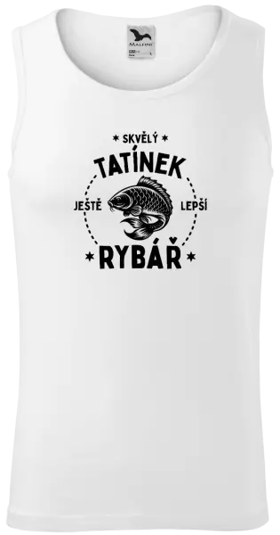 Pánské tílko Skvělý tatínek a ještě lepší rybář