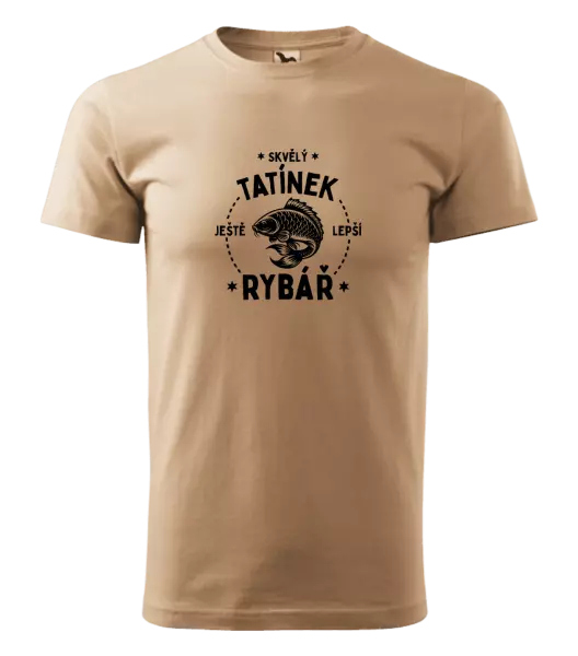 Pánské tričko Skvělý tatínek a ještě lepší rybář