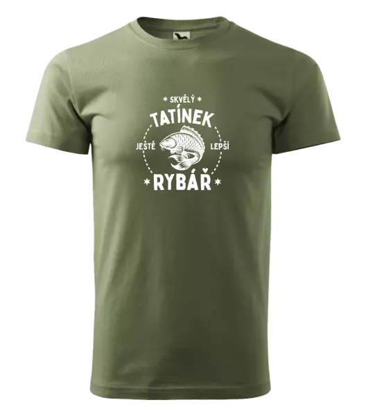 Pánské tričko Skvělý tatínek a ještě lepší rybář