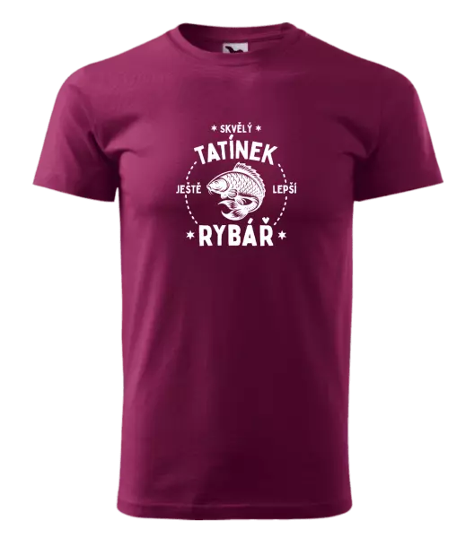 Pánské tričko Skvělý tatínek a ještě lepší rybář