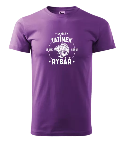 Pánské tričko Skvělý tatínek a ještě lepší rybář