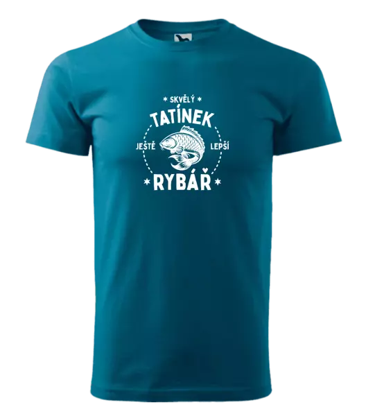 Pánské tričko Skvělý tatínek a ještě lepší rybář