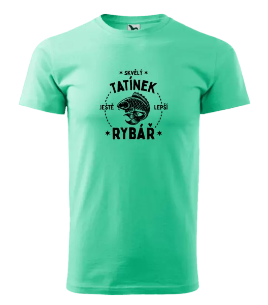 Pánské tričko Skvělý tatínek a ještě lepší rybář