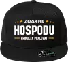 Snapback kšiltovka Zrozen pro hospodu, přinucen pracovat
