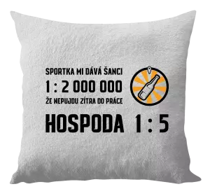 Polštář Sportka mi dává šanci, že nepůjdu do práce