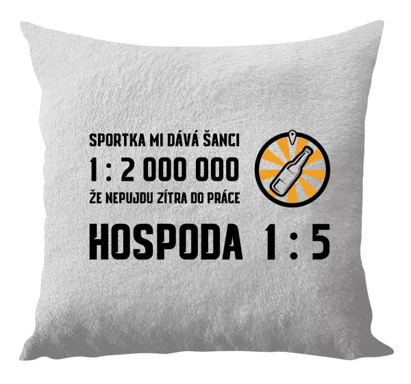 Polštář Sportka mi dává šanci, že nepůjdu do práce