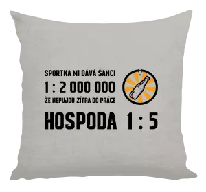 Polštář Sportka mi dává šanci, že nepůjdu do práce