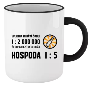 Hrnek Sportka mi dává šanci, že nepůjdu do práce