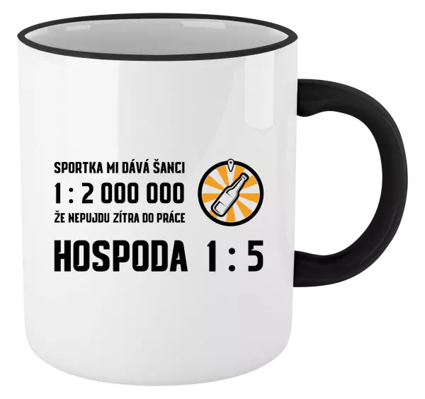 Hrnek Sportka mi dává šanci, že nepůjdu do práce