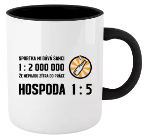 Hrnek Sportka mi dává šanci, že nepůjdu do práce