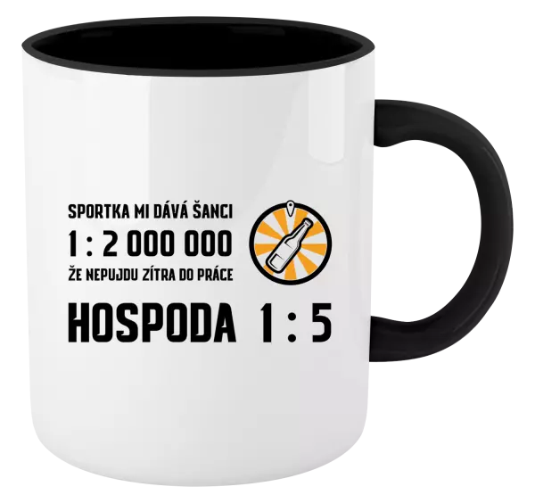 Hrnek Sportka mi dává šanci, že nepůjdu do práce