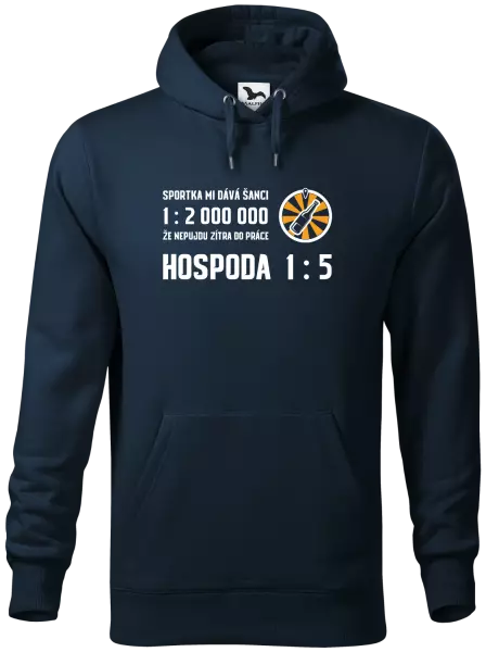 Pánská mikina Sportka mi dává šanci, že nepůjdu do práce