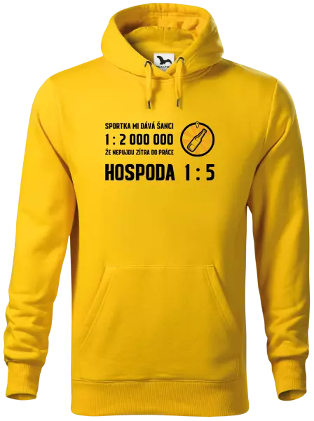 Pánská mikina Sportka mi dává šanci, že nepůjdu do práce