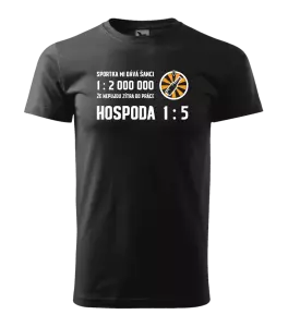 Pánské tričko Sportka mi dává šanci, že nepůjdu do práce