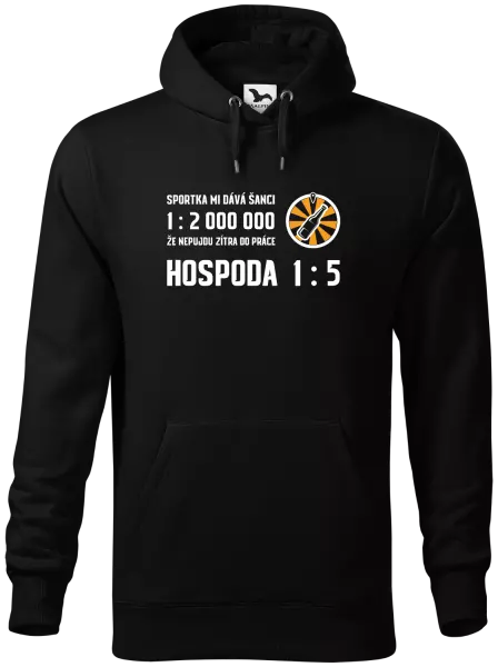Pánská mikina Sportka mi dává šanci, že nepůjdu do práce