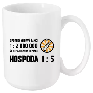 Hrnek Sportka mi dává šanci, že nepůjdu do práce