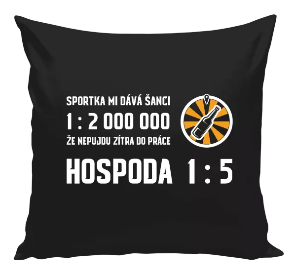 Polštář Sportka mi dává šanci, že nepůjdu do práce
