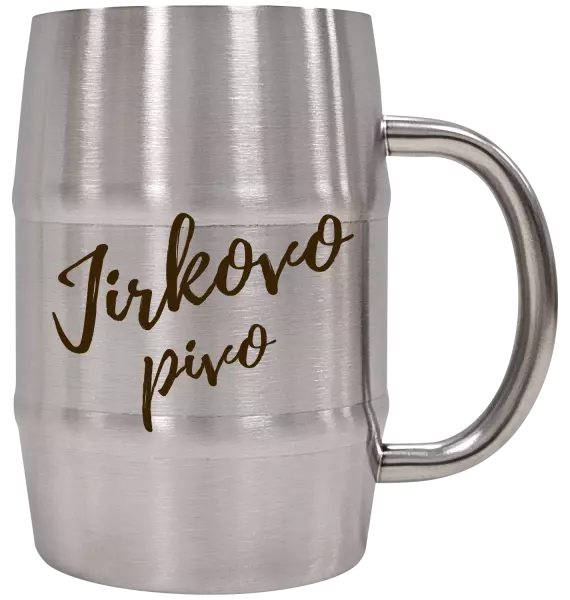 Nerezový chladicí půllitr Pivo se jménem