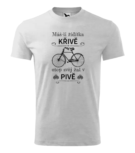 Dětské tričko Máš-li řídítka křivě, utop svůj žal v pivě