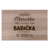 Bukové prkénko Jméno od narození, babička od roku