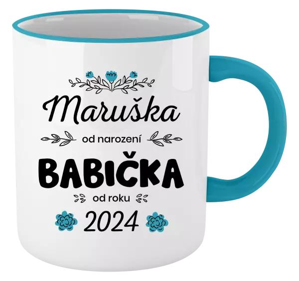 Hrnek Jméno od narození, babička od roku