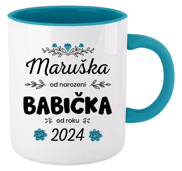 Hrnek Jméno od narození, babička od roku