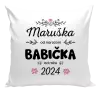 Polštář Jméno od narození, babička od roku