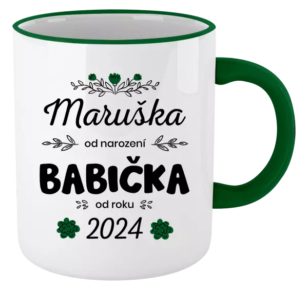 Hrnek Jméno od narození, babička od roku