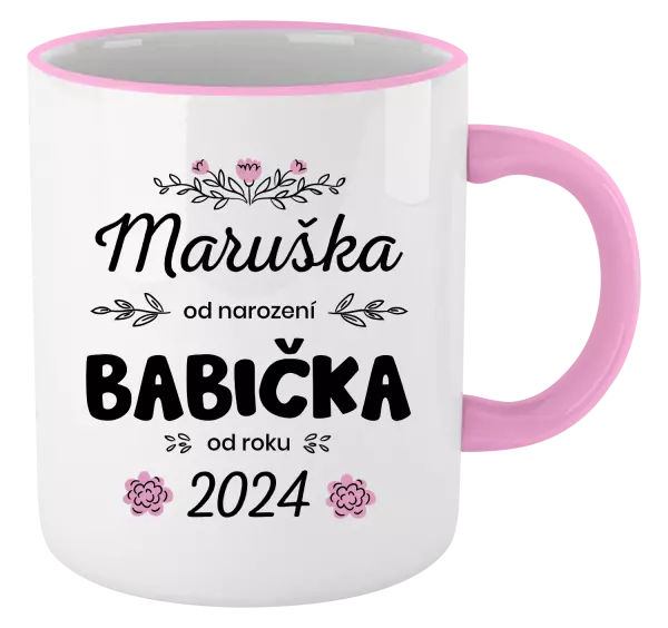 Hrnek Jméno od narození, babička od roku