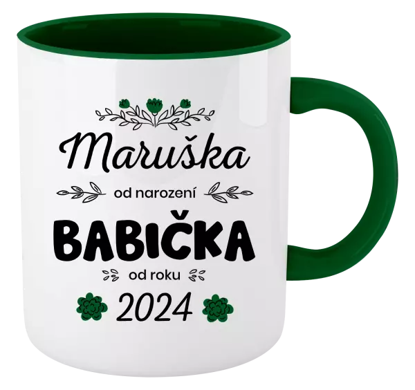Hrnek Jméno od narození, babička od roku
