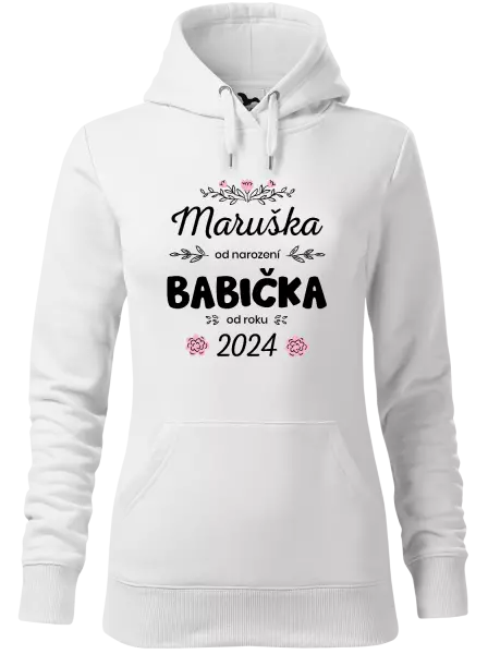 Dámská mikina Jméno od narození, babička od roku