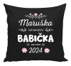 Polštář Jméno od narození, babička od roku