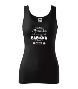 Dámské tílko Jméno od narození, babička od roku
