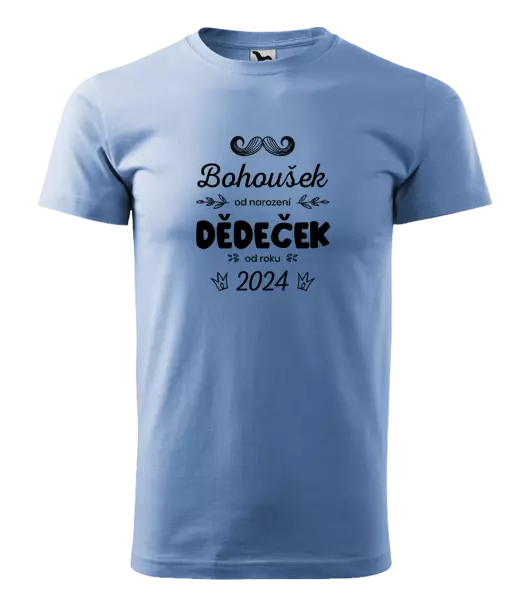 Pánské tričko Jméno od narození, dědeček od roku