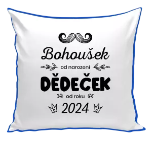 Polštář Jméno od narození, dědeček od roku