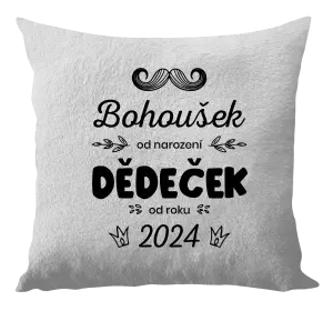 Polštář Jméno od narození, dědeček od roku