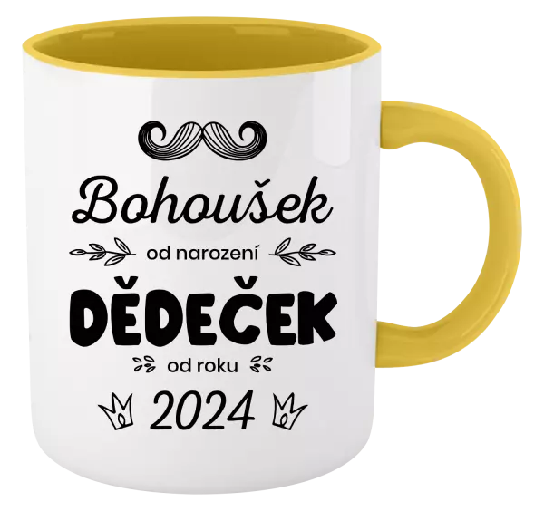 Hrnek Jméno od narození, dědeček od roku