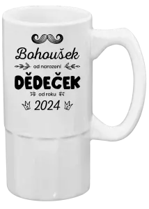 Půllitr Jméno od narození, dědeček od roku