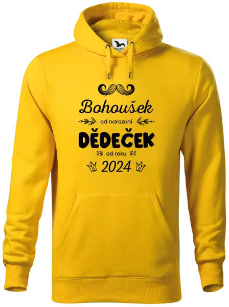 Pánská mikina Jméno od narození, dědeček od roku