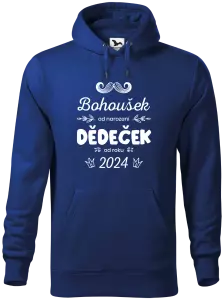 Pánská mikina Jméno od narození, dědeček od roku
