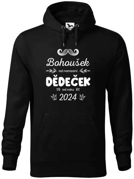 Pánská mikina Jméno od narození, dědeček od roku