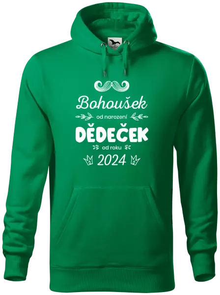 Pánská mikina Jméno od narození, dědeček od roku