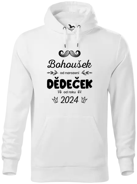 Pánská mikina Jméno od narození, dědeček od roku