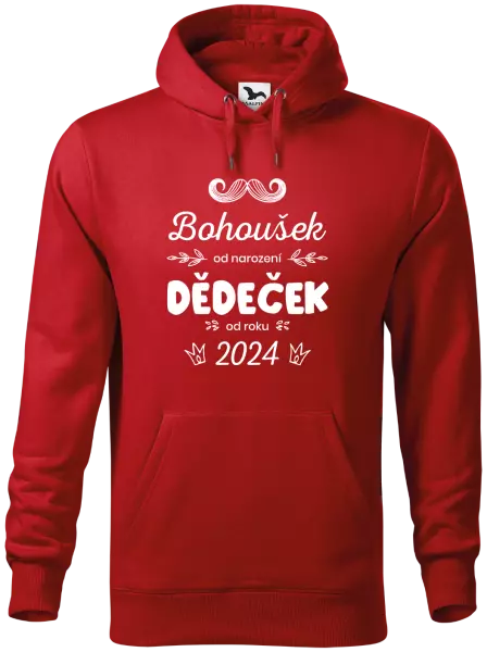 Pánská mikina Jméno od narození, dědeček od roku