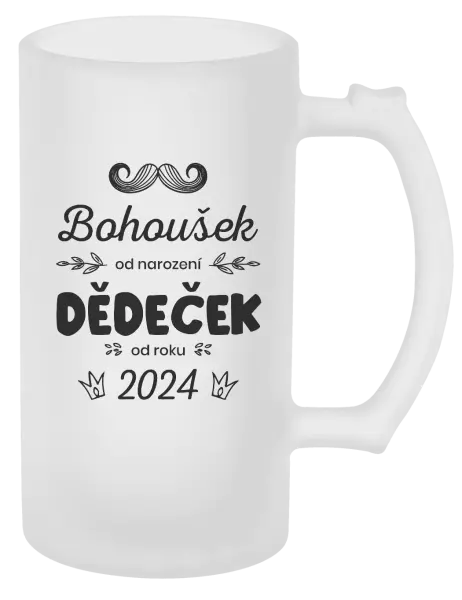 Půllitr Jméno od narození, dědeček od roku